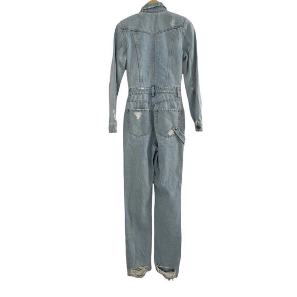 NWT Retrofete Cora Denim Jumpsuit XS - Picture 8 of 16